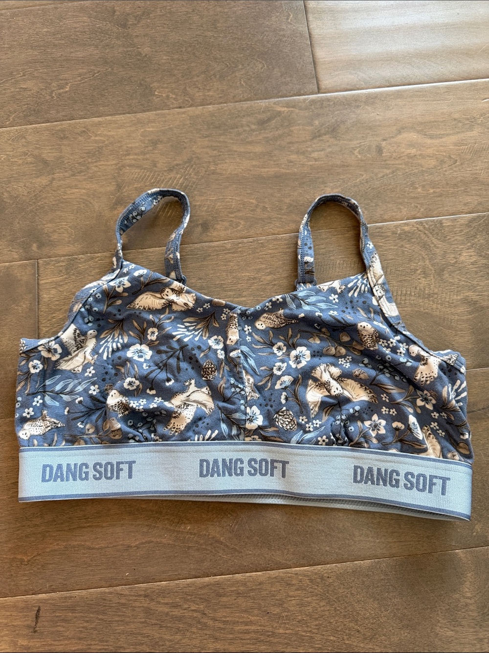 Duluth Trading Co Blue Floral Bralette